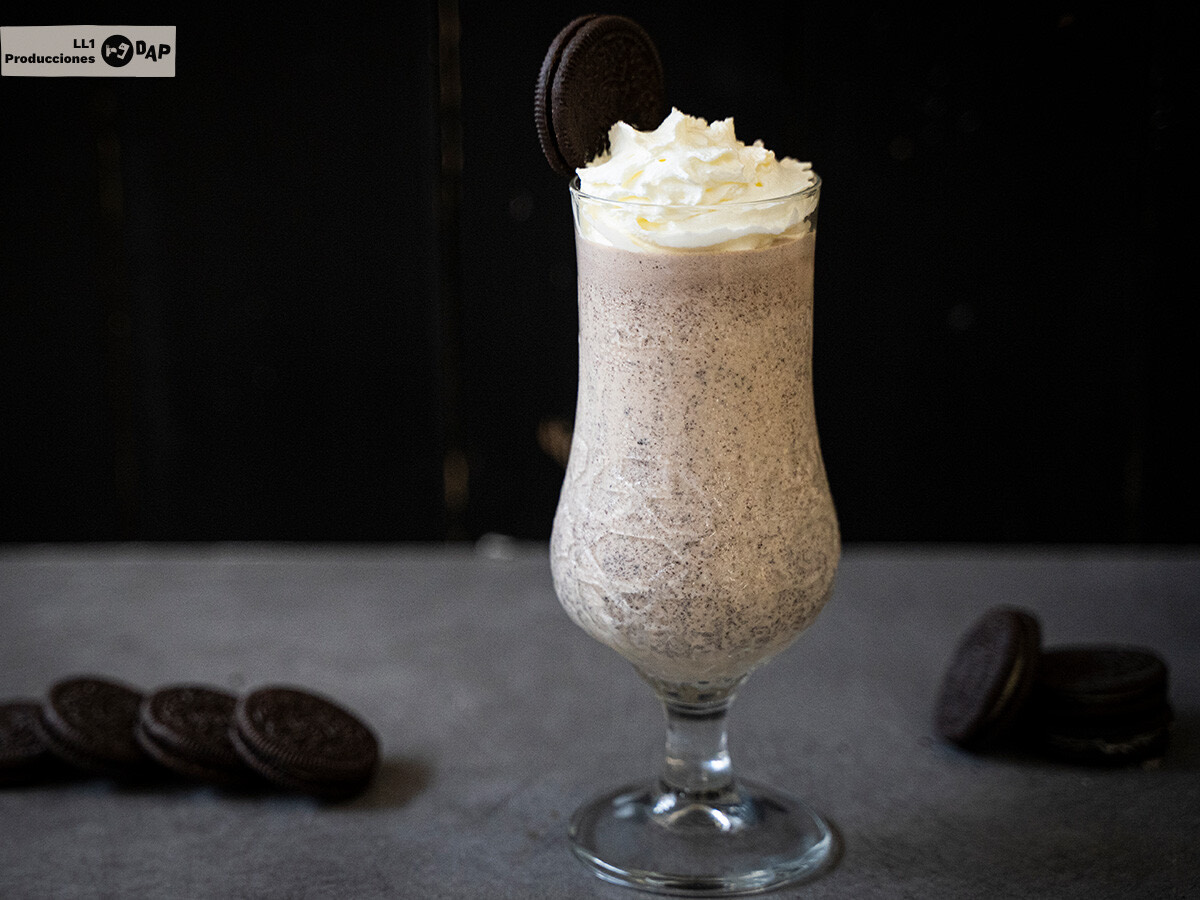 Batido de galletas Oreo con nata